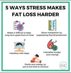 A way for pressure to make fat loss more difficult